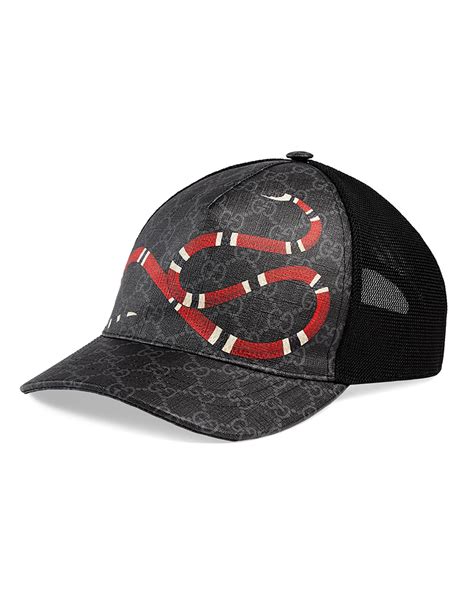 gucci hat all black|black snake gucci hat.